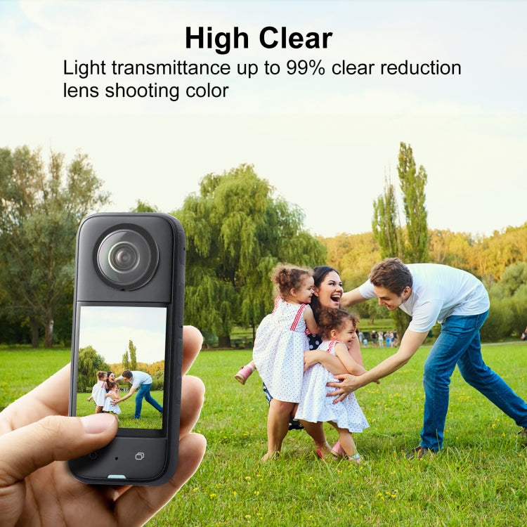 For Insta360 X3 PULUZ Lens Guard PC Protective Cover(Black)