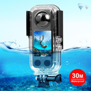 For Insta360 X3 PULUZ 30m Underwater Water-resistant Housing Case