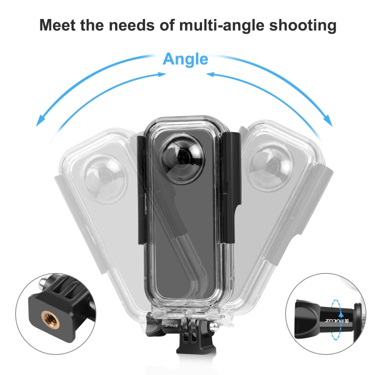 For Insta360 X3 PULUZ 30m Underwater Water-resistant Housing Case