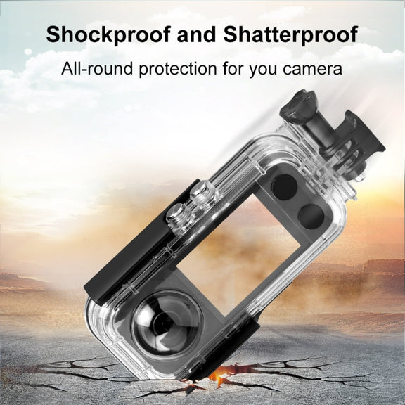 For Insta360 X3 PULUZ 30m Underwater Water-resistant Housing Case