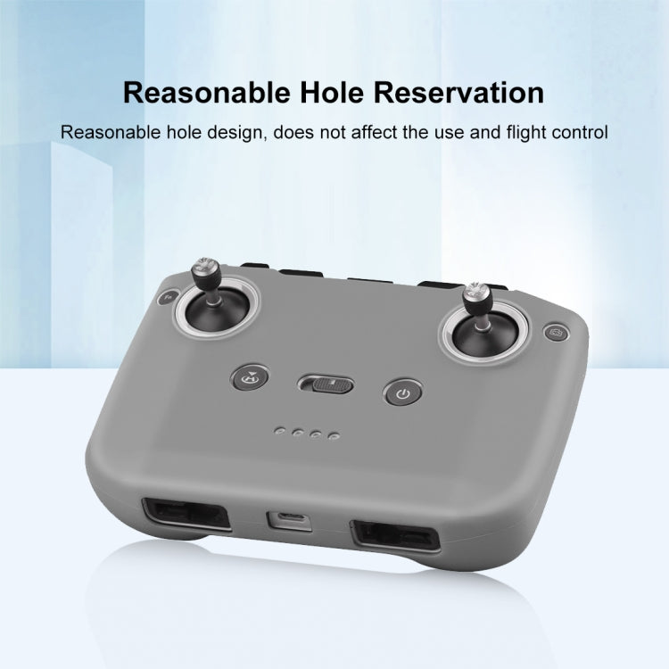 PULUZ Shockproof Anti-scratch Silicone Case For DJI Mini 3 / 3 Pro / Mavic 3 / Air 2S / Mini 2 Remote Control(Grey)