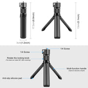 For Insta360 X3 / X4 PULUZ Rotary Handle Desktop Tripod Stand (Black)
