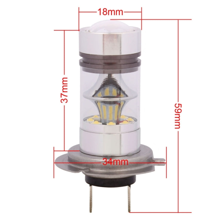 H7 850LM 100W LED Car Front Headlights / Daytime Running Light / Driving Lamp Bulb, DC 12-24V(Cool White)