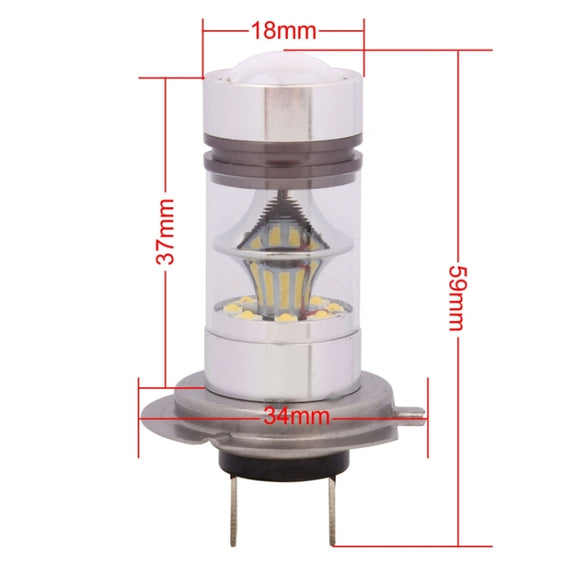 H7 850LM 100W LED Car Front Headlights / Daytime Running Light / Driving Lamp Bulb, DC 12-24V(Cool White)