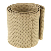 PU Leather Steering Wheel Cover With Needle and Thread, Size: 54x10.5cm (Beige)