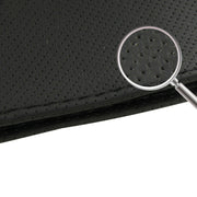 PU Leather Steering Wheel Cover With Needle and Thread, Size: 54x10.5cm (Black)