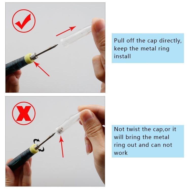 Portable USB Powered Soldering Iron Pen 5V 8W Long Life Tip + Touch Switch Protective Cap Auto Shut Off 25 second