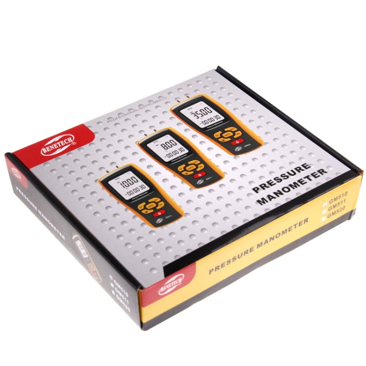 BENETECH GM510 LCD Display Pressure Manometer(Yellow)