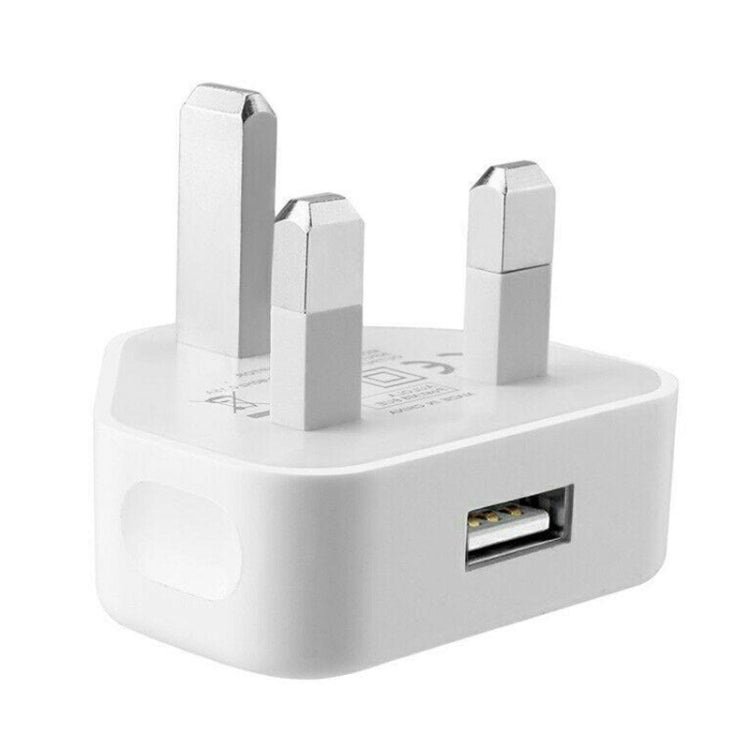 5V / 1A UK Plug USB Charger(White)
