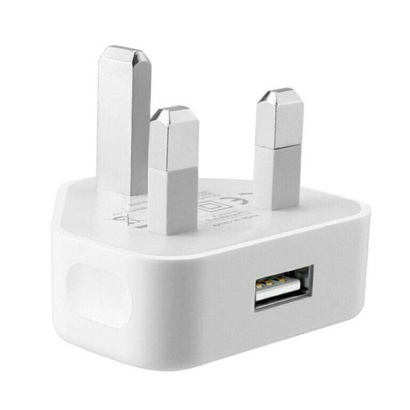 5V / 1A UK Plug USB Charger(White)