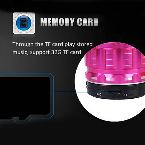S28 Metal Mobile Bluetooth Stereo Portable Speaker with Hands-free Call Function(Green)