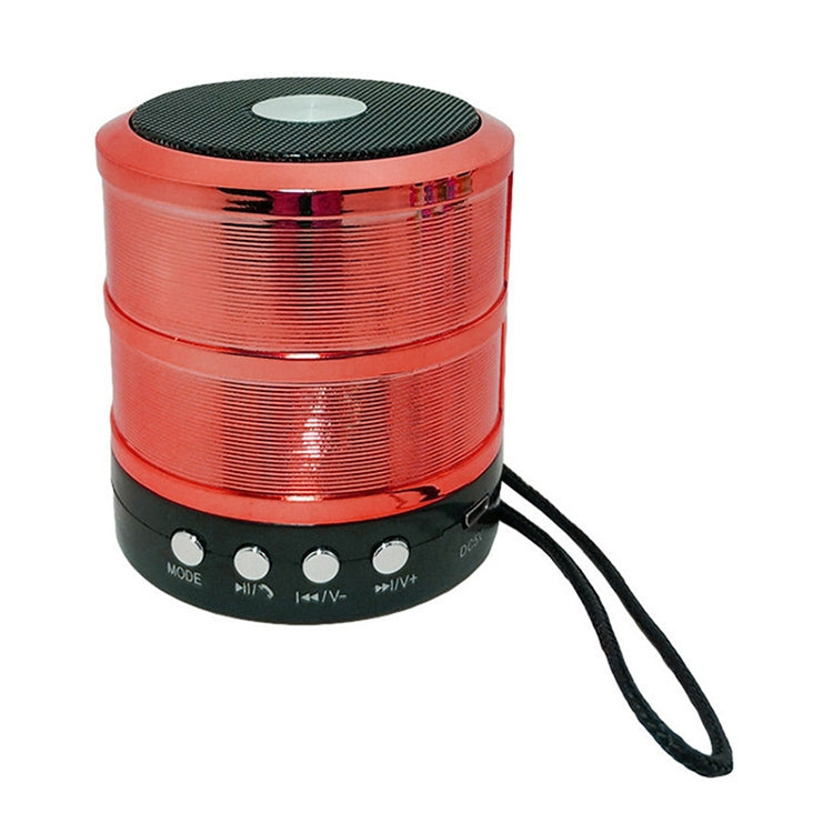 S28 Metal Mobile Bluetooth Stereo Portable Speaker with Hands-free Call Function(Red)