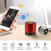 S28 Metal Mobile Bluetooth Stereo Portable Speaker with Hands-free Call Function(Red)