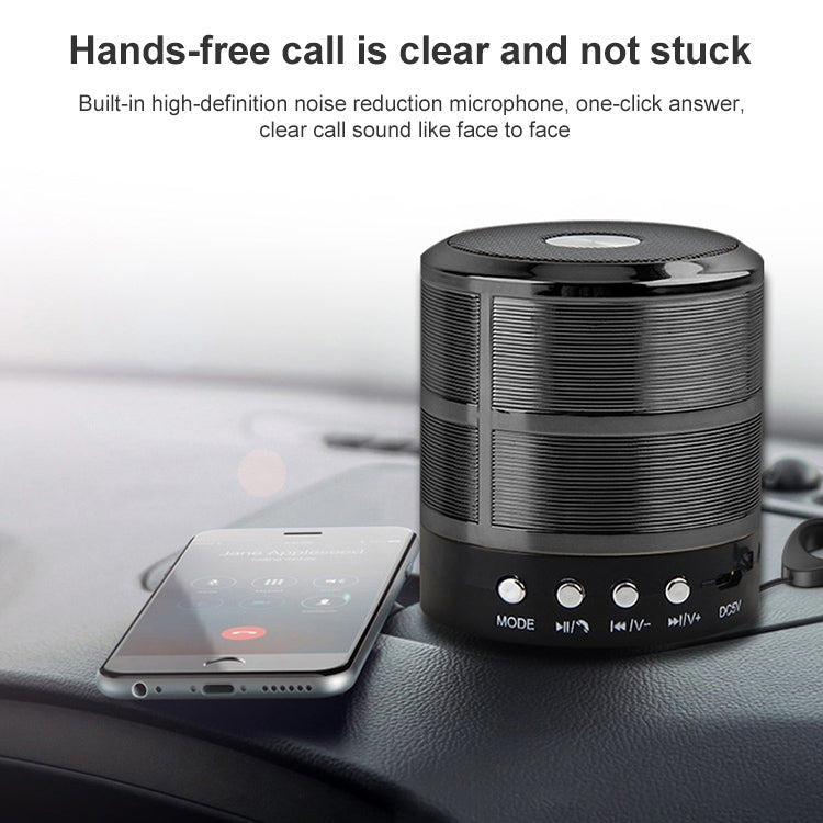 S28 Metal Mobile Bluetooth Stereo Portable Speaker with Hands-free Call Function(Red)