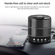 S28 Metal Mobile Bluetooth Stereo Portable Speaker with Hands-free Call Function(Red)