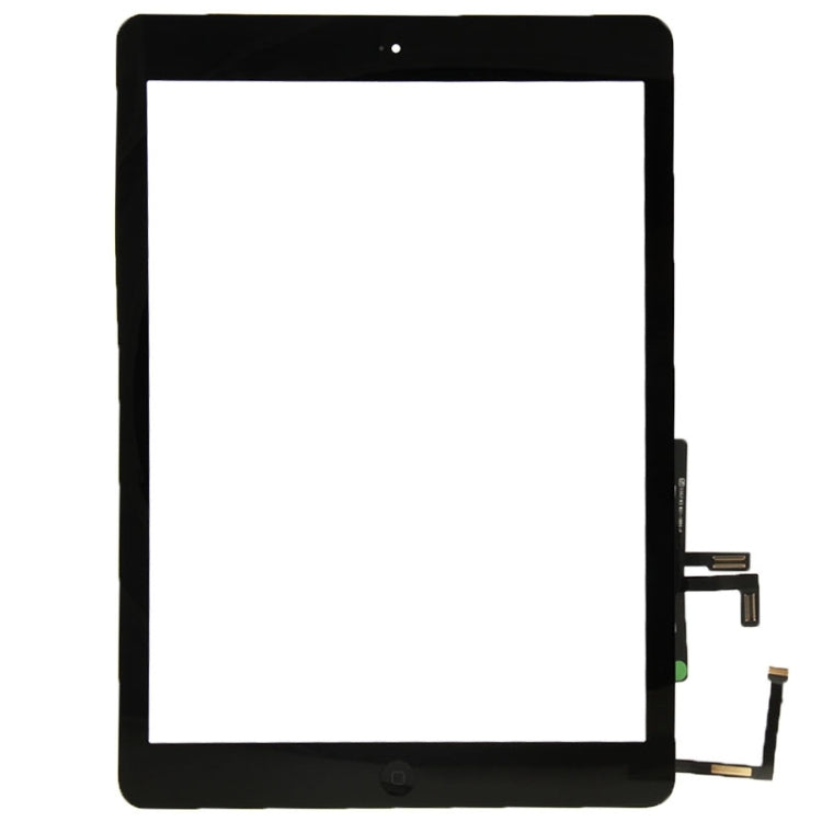 Controller Button + Home Key Button PCB Membrane Flex Cable + Touch Panel Installation Adhesive, Touch Panel for iPad Air / iPad 5(Black)