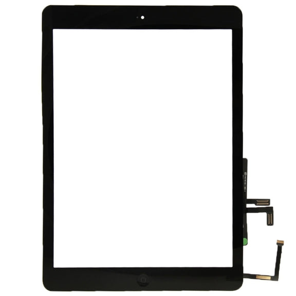 Controller Button + Home Key Button PCB Membrane Flex Cable + Touch Panel Installation Adhesive, Touch Panel for iPad Air / iPad 5(Black)