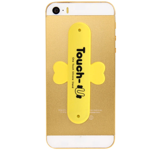 100 PCS Touch-u One Touch Universal Silicone Stand Holder, 100 PCS Touch-u One Touch Universal Silicone Stand Holder(Yellow)