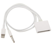 8 Pin Audio Adapter, Not Support iOS 10.3.1 or Above Phone(White)