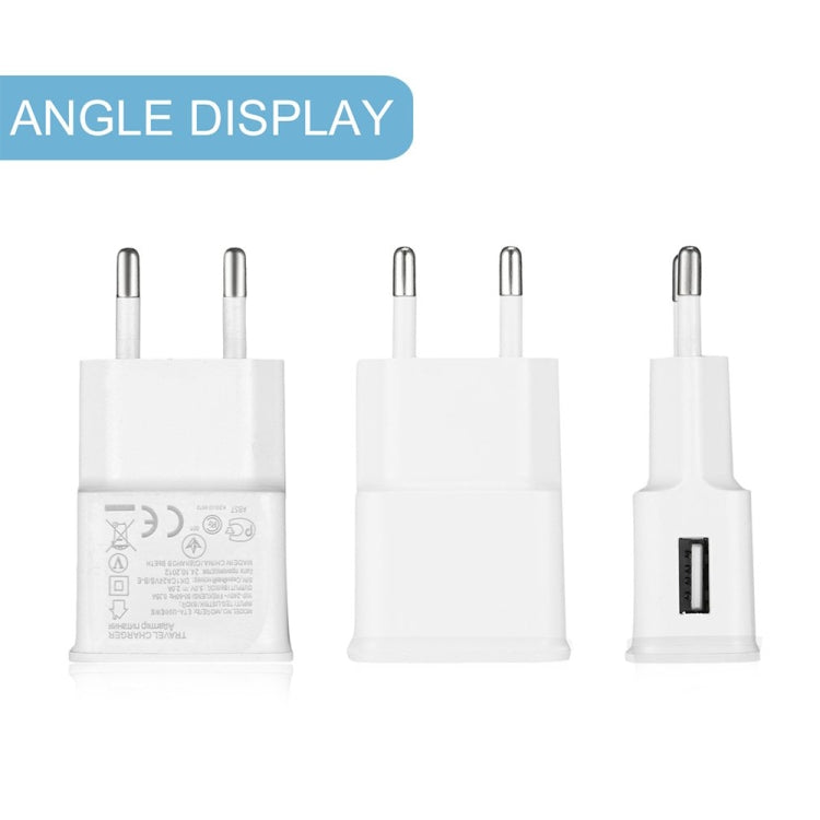 Charger Sync Cable + EU Plug Travel Charger(White)