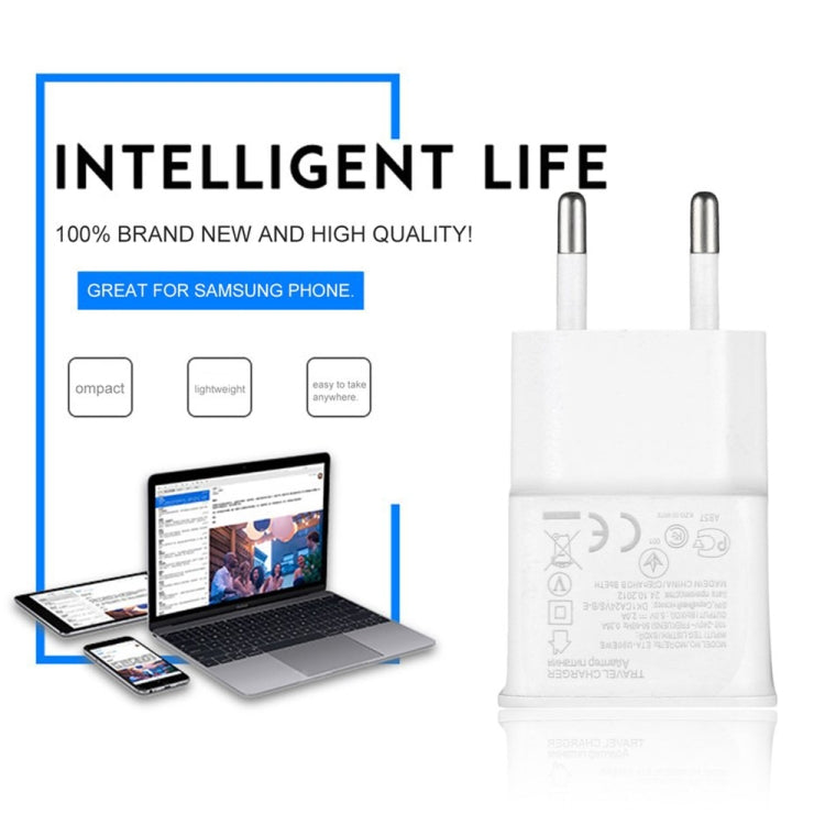 Charger Sync Cable + EU Plug Travel Charger(White)