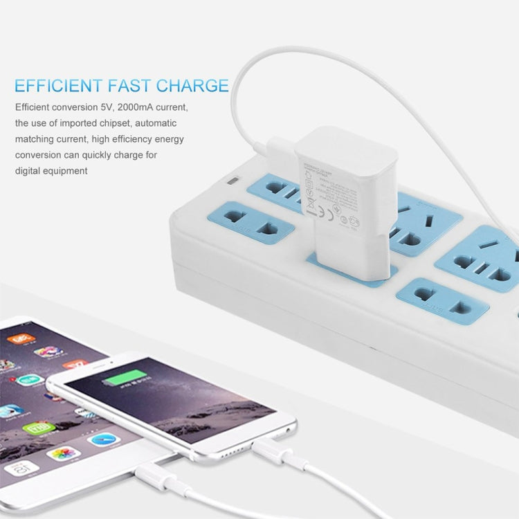 Charger Sync Cable + EU Plug Travel Charger(White)
