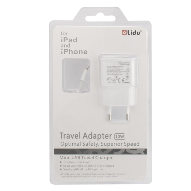 Charger Sync Cable + EU Plug Travel Charger(White)