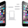Card Tray & Volume Control Key & Screen Lock Key & Mute Switch Vibrator Key Kit for iPhone 6 (Platinum) - iPhone 6/6 Plus Parts by PMC TechLife | Online Shopping South Africa | PMC TechLife