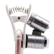 Universal Clip-type LED phone 60X Microscope / Micro Lens - Telescope & Microscope by PMC TechLife | Online Shopping South Africa | PMC TechLife