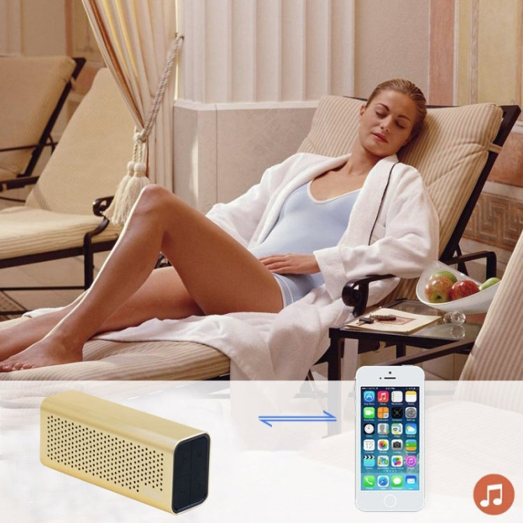 YM-308 Portable Rechargeable NFC Bluetooth Speaker, Support TF Card(Gold)