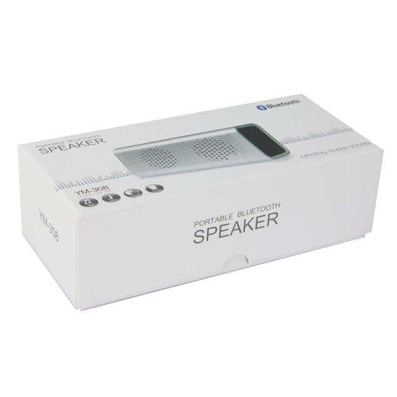 YM-308 Portable Rechargeable NFC Bluetooth Speaker, Support TF Card(Silver)