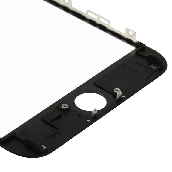 Front Screen Outer Glass Lens with Front LCD Screen Bezel Frame for iPhone 6s Plus(Black)