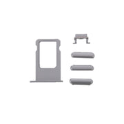6 in 1 for iPhone 6 Plus (Back Cover + Card Tray + Volume Control Key + Power Button + Mute Switch Vibrator Key + Sign) Full Assembly Housing Cover(Grey)
