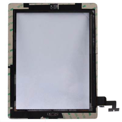 Touch Panel (Controller Button + Home Key Button PCB Membrane Flex Cable + Touch Panel Installation Adhesive) for iPad 2 / A1395 / A1396 / A1397 (Black)