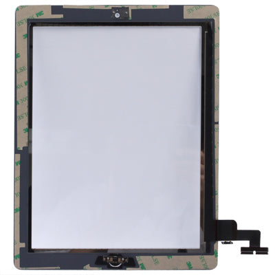 Touch Panel (Controller Button + Home Key Button PCB Membrane Flex Cable + Touch Panel Installation Adhesive) for iPad 2 / A1395 / A1396 / A1397 (White)