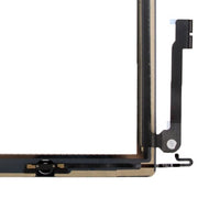 Controller Button + Home Key Button PCB Membrane Flex Cable + Touch Panel Installation Adhesive  Touch Panel for iPad 4(Black)