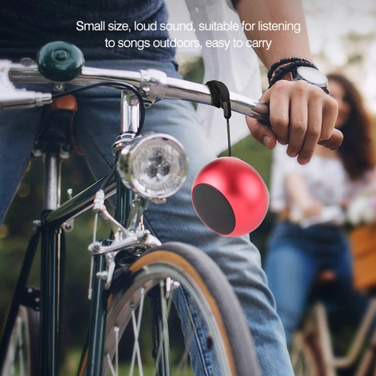 Mini Metal Wireless Bluetooth Speaker,  Hands-free, LED Indicator(Red)