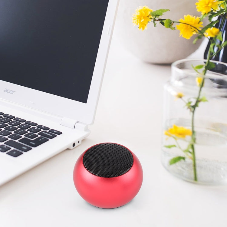 Mini Metal Wireless Bluetooth Speaker,  Hands-free, LED Indicator(Red)