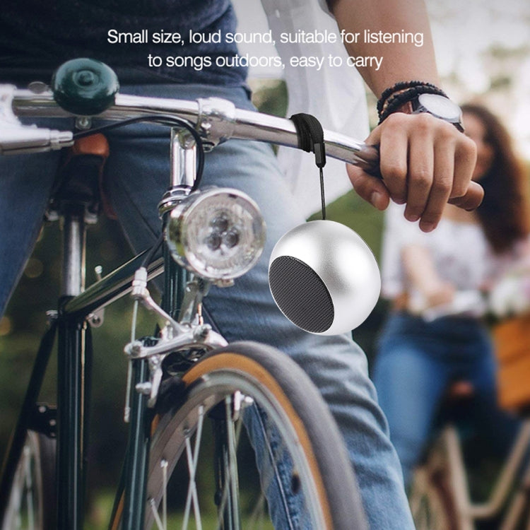 Mini Metal Wireless Bluetooth Speaker,  Hands-free, LED Indicator(Silver)