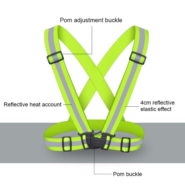 Night Riding Running Flexible Reflective Safety Vest(Purple)