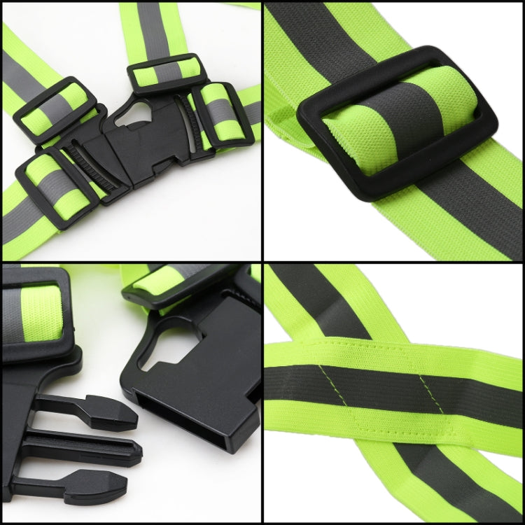 Night Riding Running Flexible Reflective Safety Vest(Purple)