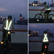 Night Riding Running Flexible Reflective Safety Vest(Purple)