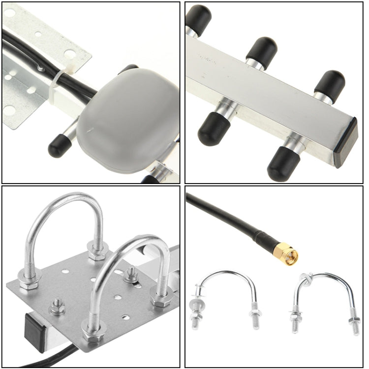 High Gain 28dBi SMA Plug 4G 696-960MHz / 1710-2690MHz Yagi Antenna