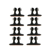 8 PCS DM-003 Car Cable Convenient Bundle Clip with Adhesive(Black)