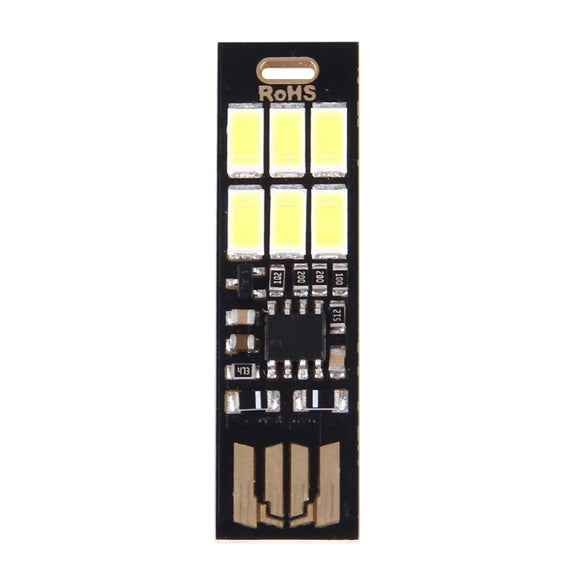 Portable Double Sided USB Touch Light, with 6 PCS LED