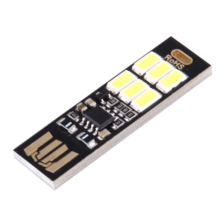 Portable Double Sided USB Touch Light, with 6 PCS LED