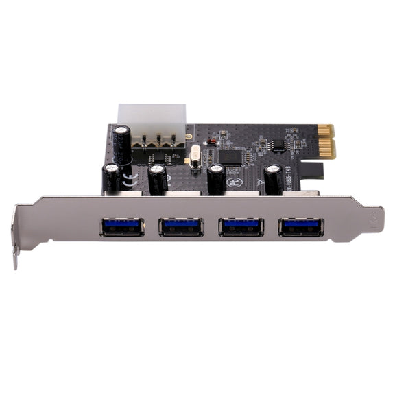 USB 3.0 4 ports PCI-E Express Controller Card 5Gbps