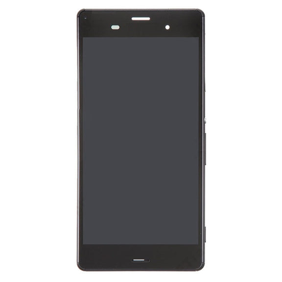 LCD Display + Touch Panel with Frame for Sony Xperia Z3 (Dual SIM Version) / D6633 / L55U(Black)