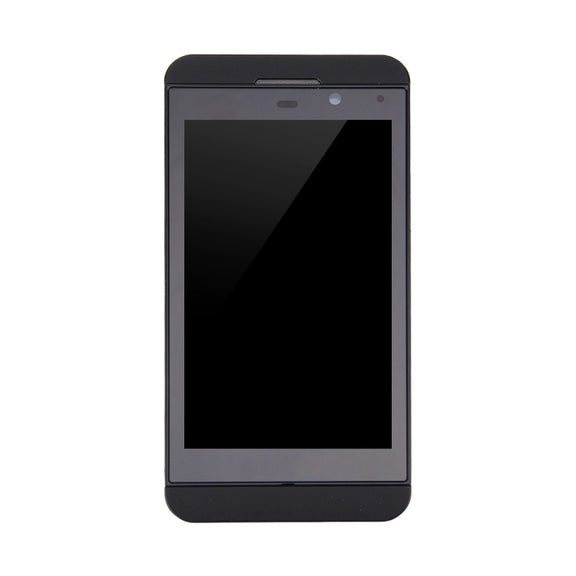 LCD Screen and Digitizer Full Assembly with Frame for BlackBerry Z10 4G(Black)