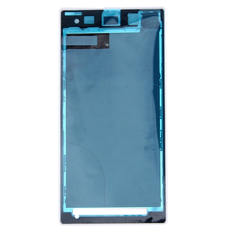 Front Housing LCD Frame Bezel Plate  for Sony Xperia Z1 / C6902 / L39h / C6903 / C6906 / C6943(White)